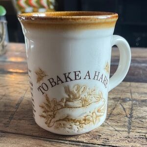 Vintage Biltons Made In England “To Bake A Hare” Mug